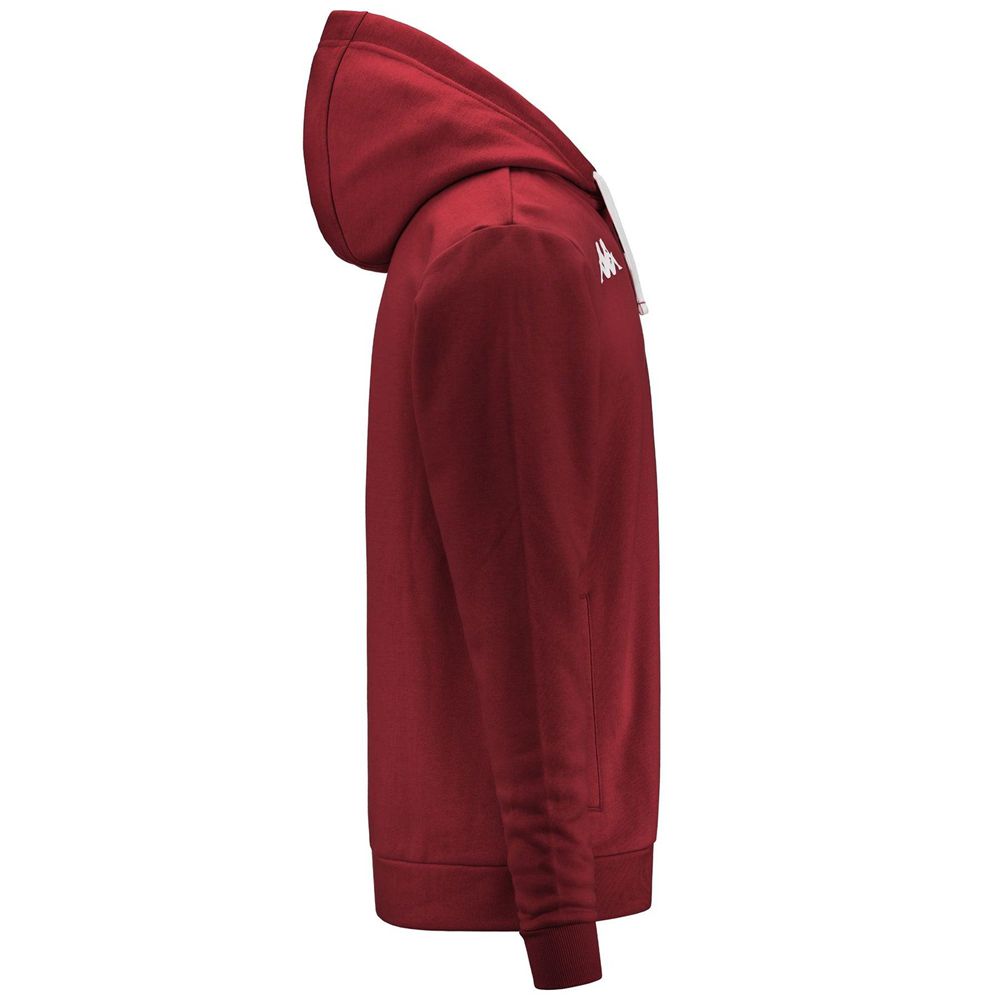 Men Kappa 4 Training Banto Hoodie Red | KP9036712