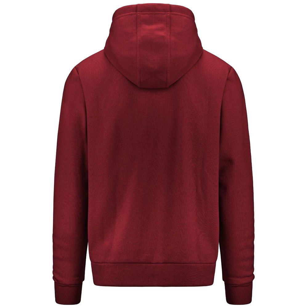 Men Kappa 4 Training Banto Hoodie Red | KP9036712