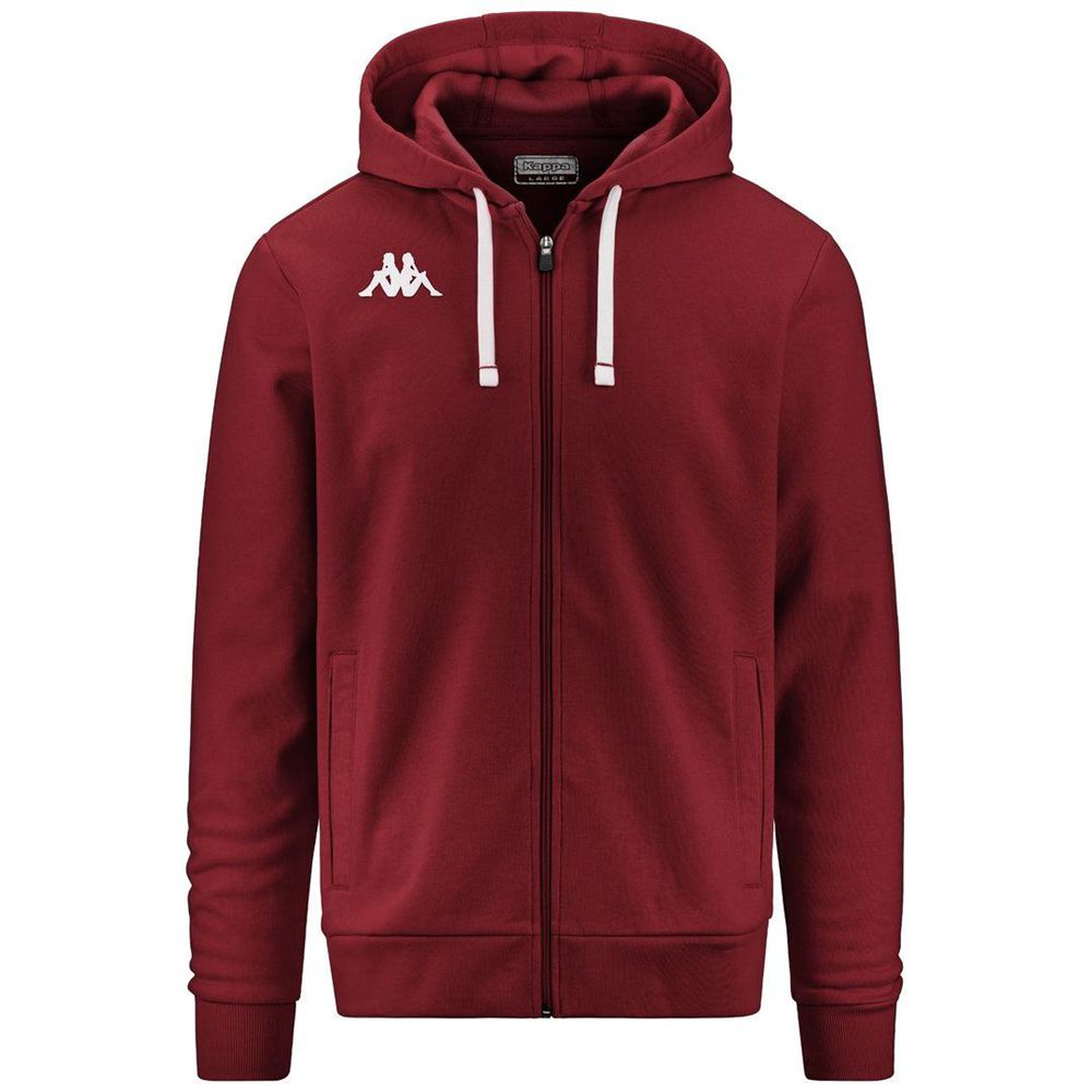 Men Kappa 4 Training Banto Hoodie Red | KP9036712