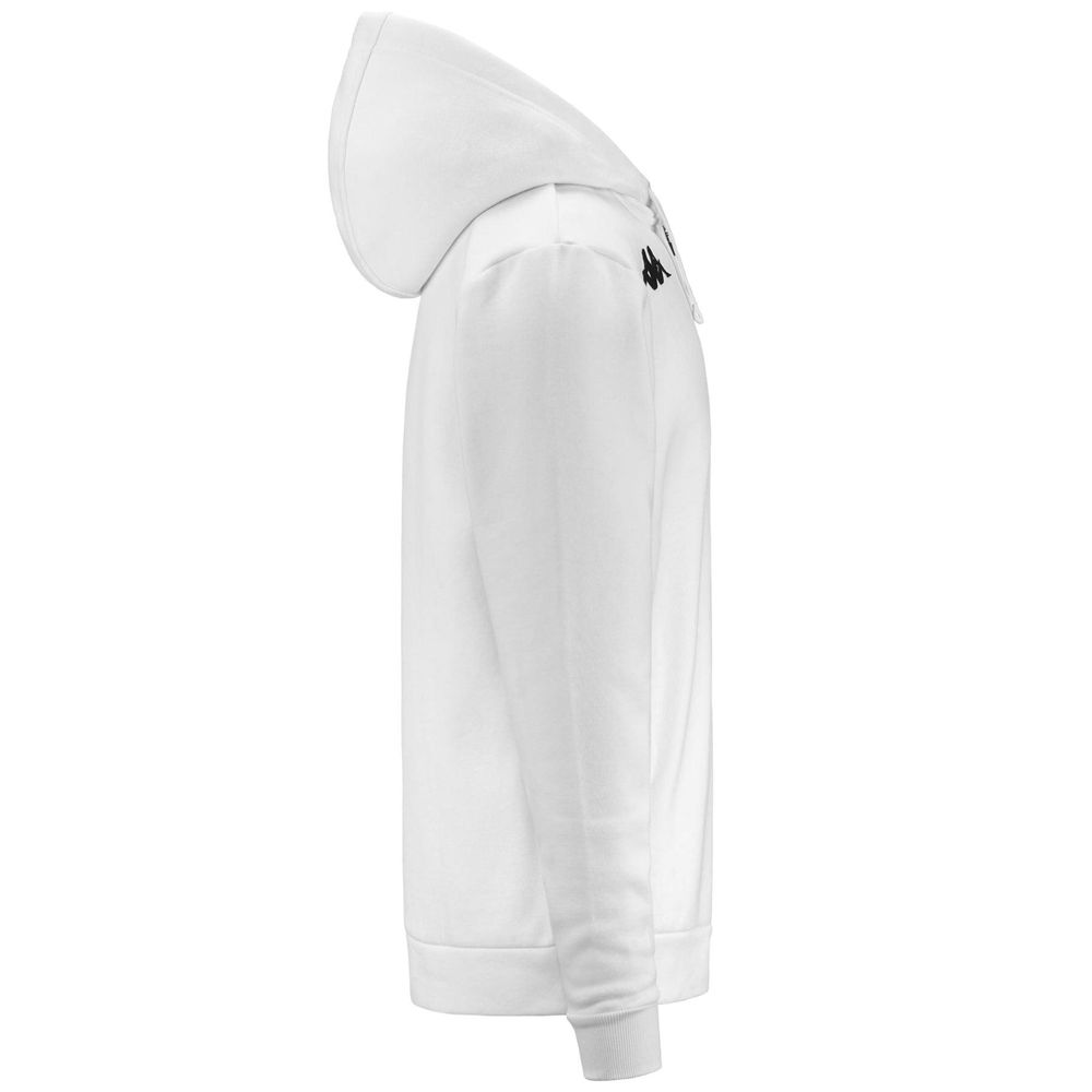 Men Kappa 4 Training Banto Hoodie White | YL8261740