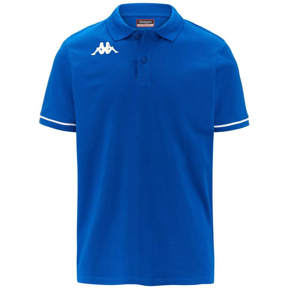 Men Kappa 4 Training Barli Polo Shirt Blue | ZA7834260