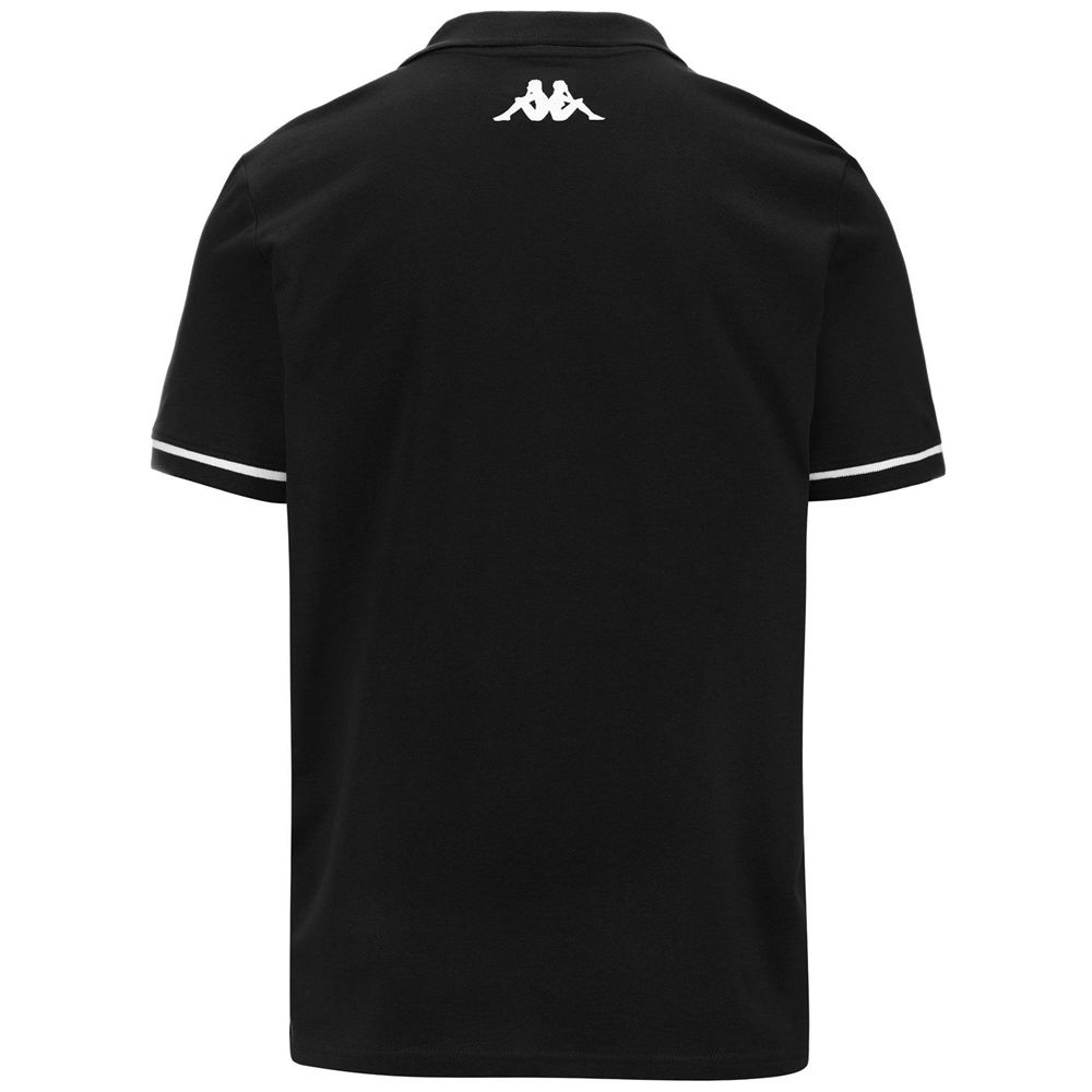 Men Kappa 4 Training Barli Polo Shirt Black | SK5961370