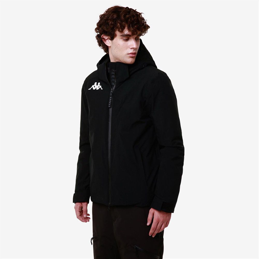 Men Kappa 6 Cento 606 Jacket Black | HL8375201