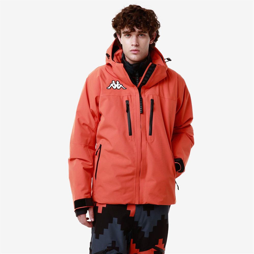 Men Kappa 6 Cento 611p Jacket Orange | IP0498213