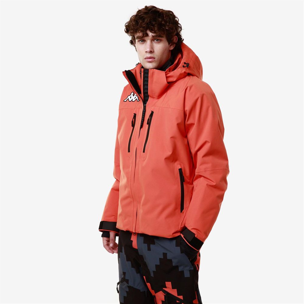 Men Kappa 6 Cento 611p Jacket Orange | IP0498213