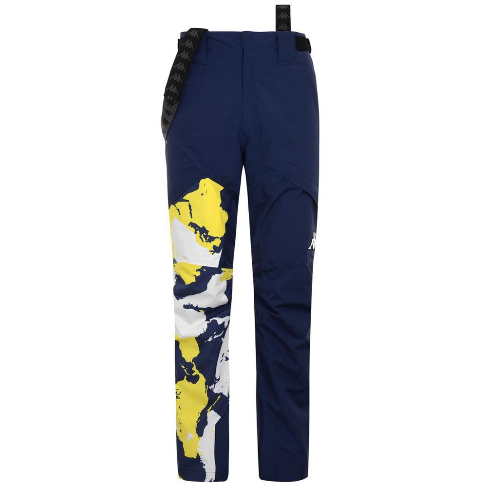 Men Kappa 6 Cento 622 Fz Pants Navy | KO9725801