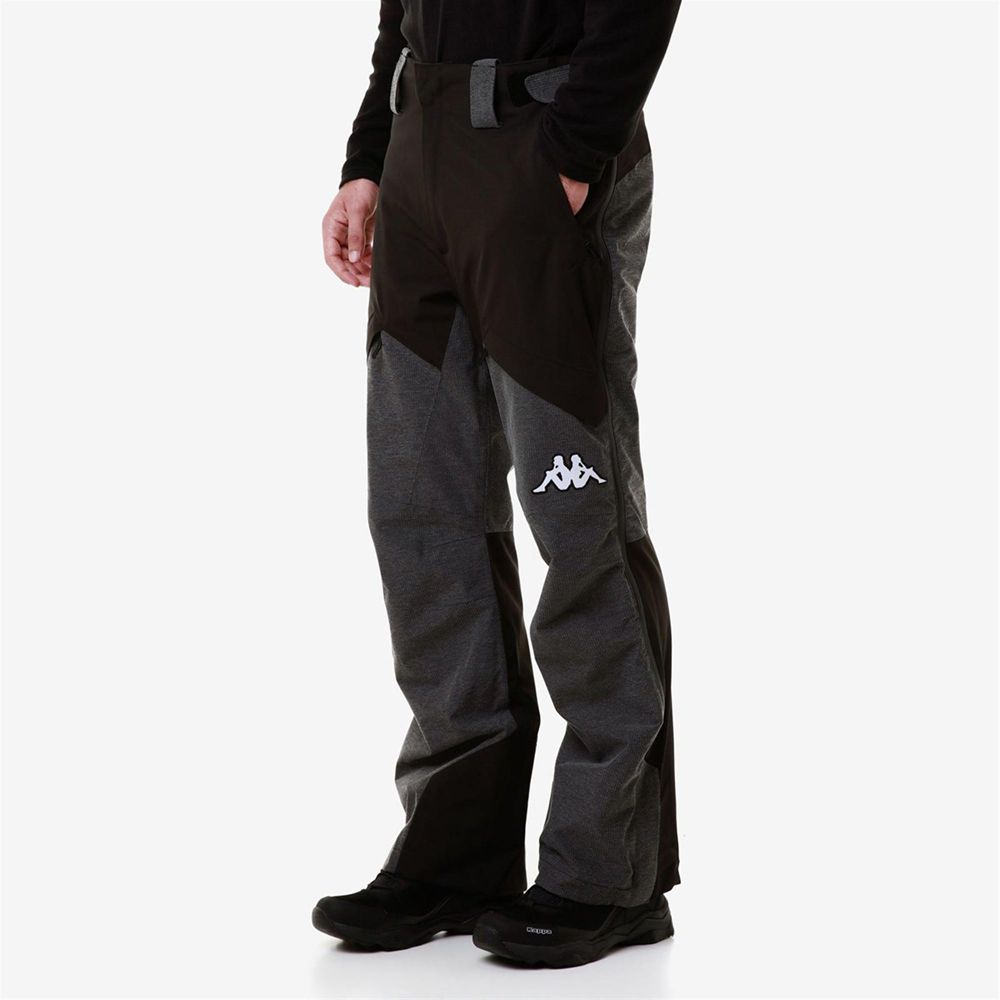 Men Kappa 6 Cento 622fzw Pants Black | CT5139740