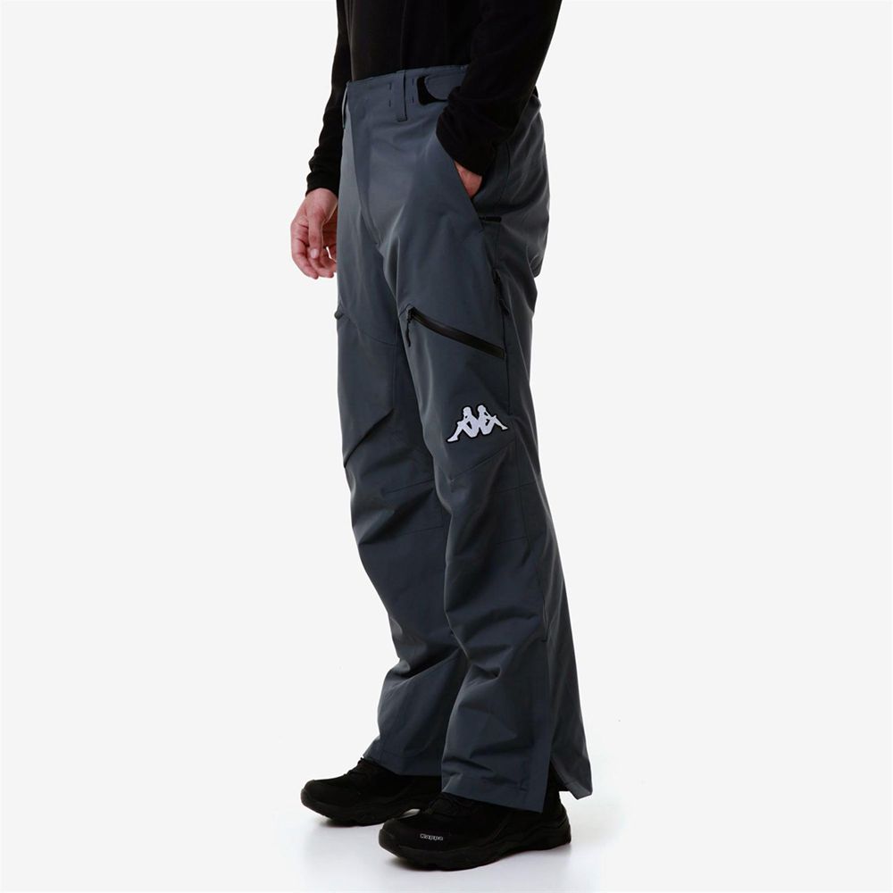 Men Kappa 6 Cento 622p Pants Grey | ER9748321