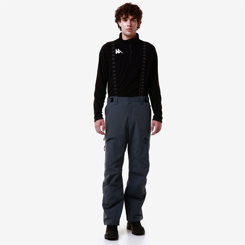 Men Kappa 6 Cento 622p Pants Grey | ER9748321