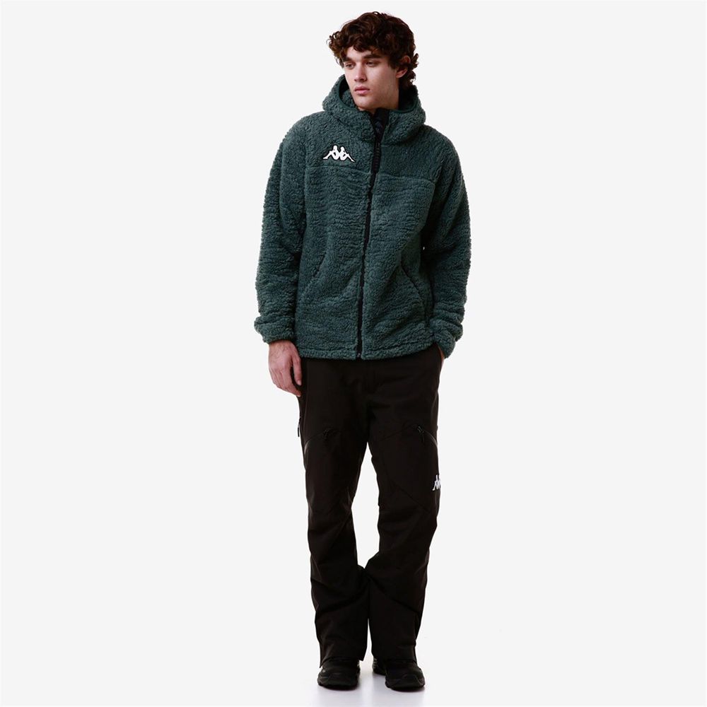 Men Kappa 6 Cento 635s Hoodie Green | VI5982146