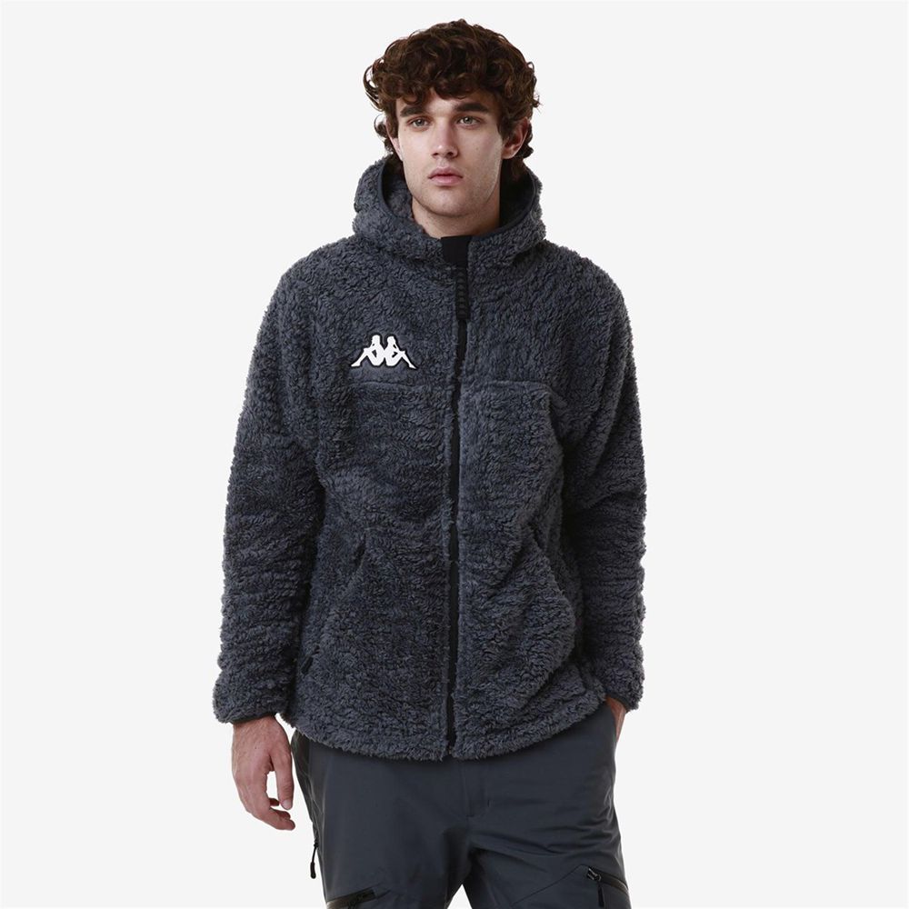 Men Kappa 6 Cento 635s Hoodie Grey | BX5128430