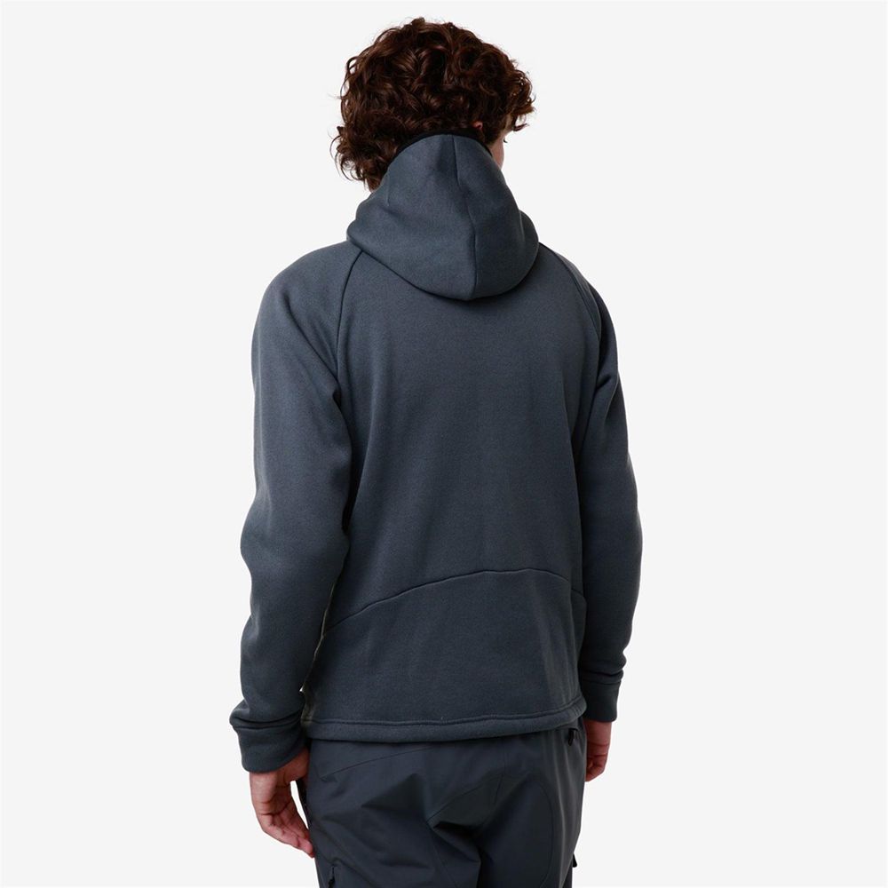 Men Kappa 6 Cento 635w Hoodie Grey | UB4805971