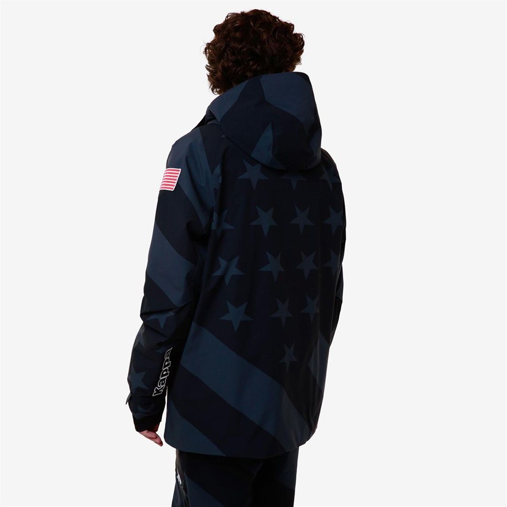 Men Kappa 6 Cento 640sg Us Jacket Navy | AG8725943