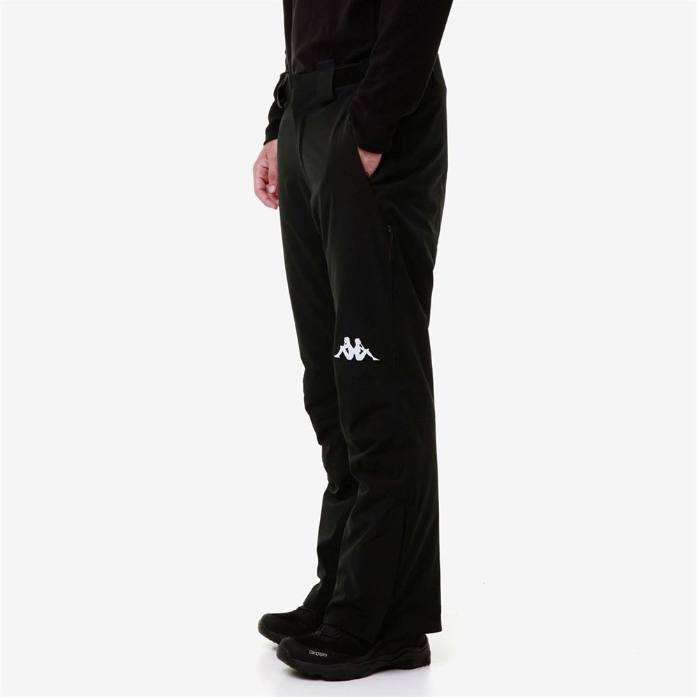 Men Kappa 6 Cento 664 Pants Black | PM7428190