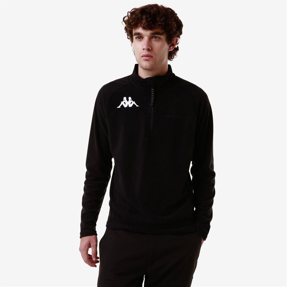 Men Kappa 6 Cento 687b Sweater Black | XA6482305