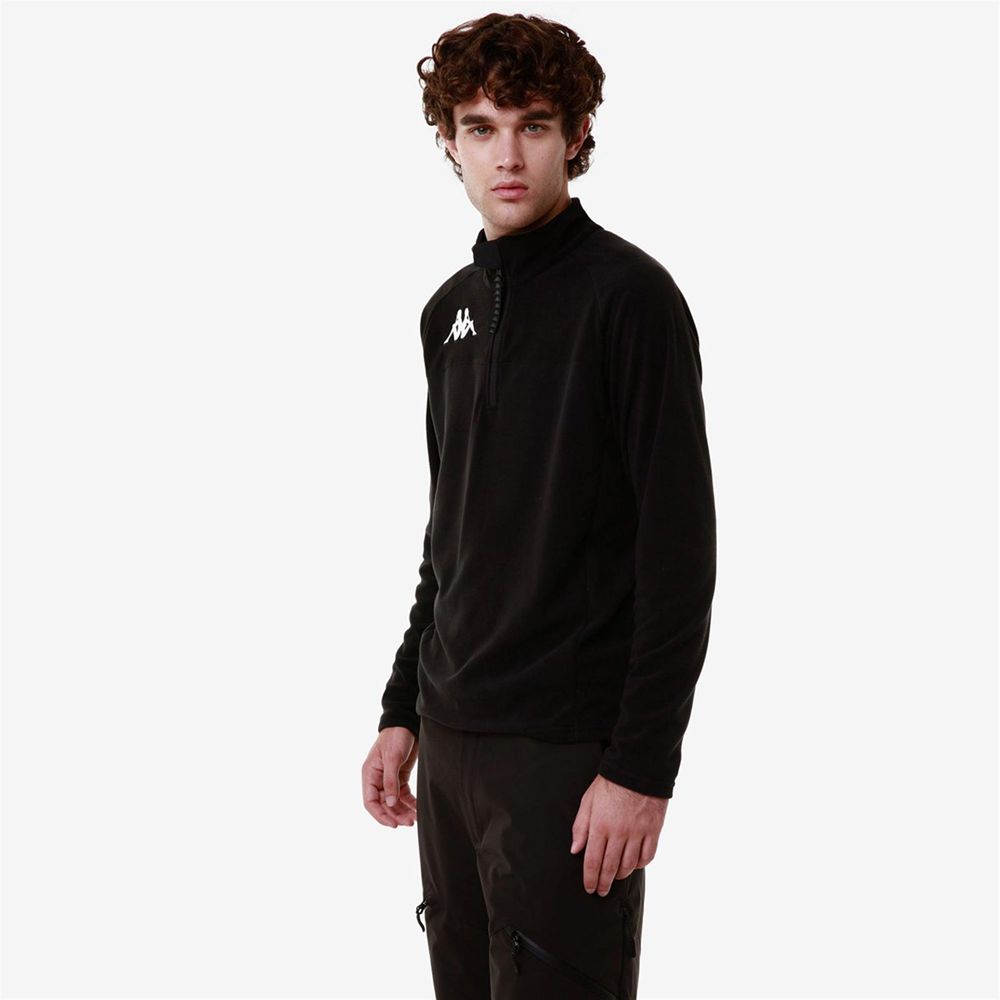 Men Kappa 6 Cento 687b Sweater Black | XA6482305