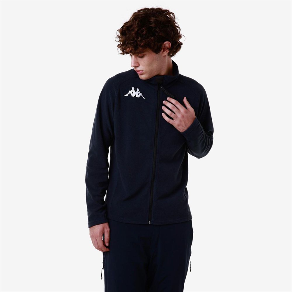 Men Kappa 6 Cento 687bfz Jacket Navy | EL7135846