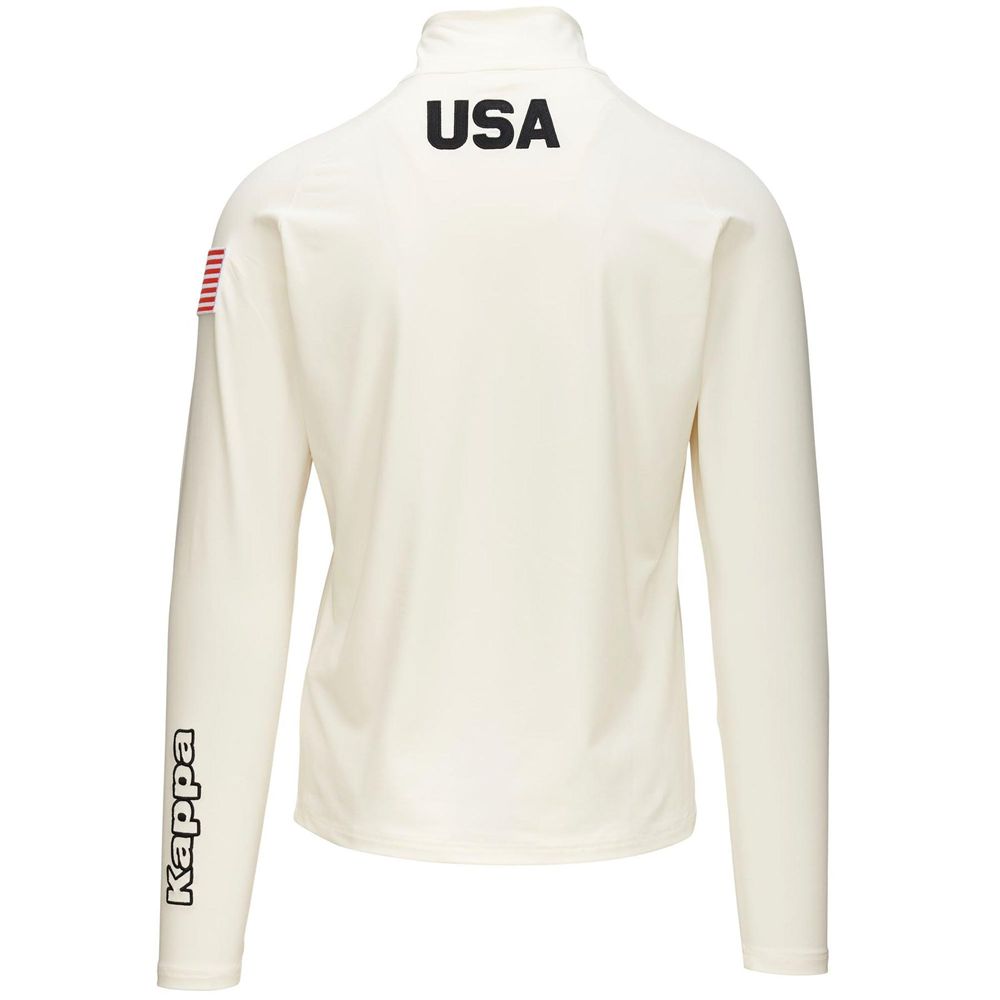 Men Kappa 6 Cento 687bk Us Jacket White | KO9532048