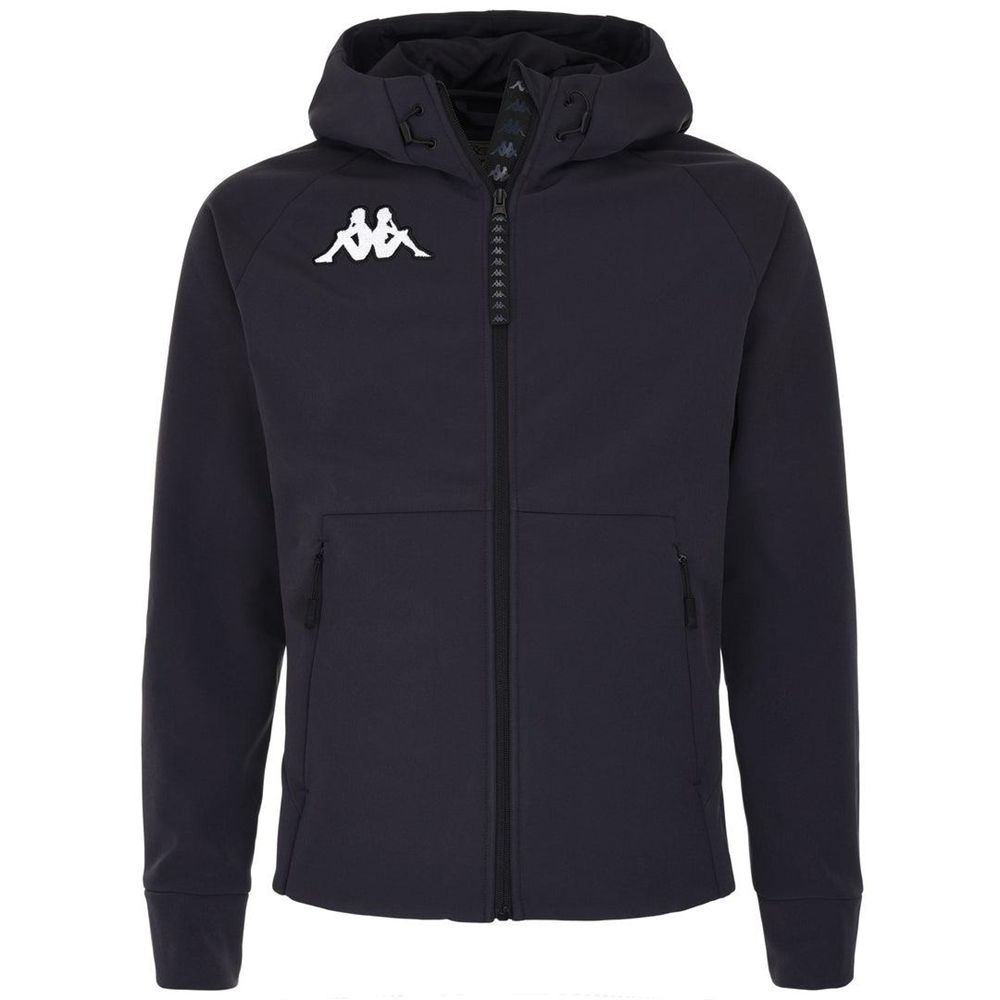 Men Kappa 6 Cento 687k Hoodie Black | TV9023864