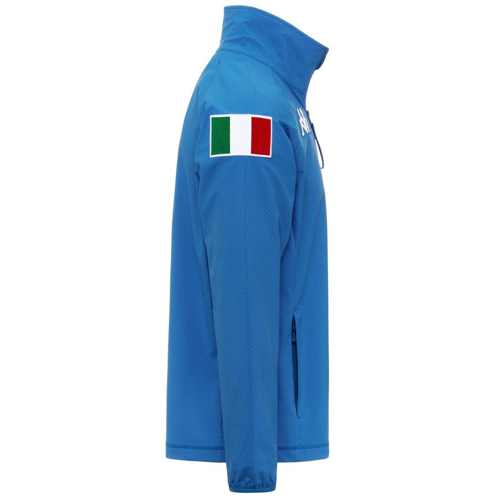 Men Kappa 6 Cento 687wp Ita Jacket Blue | RI3492651