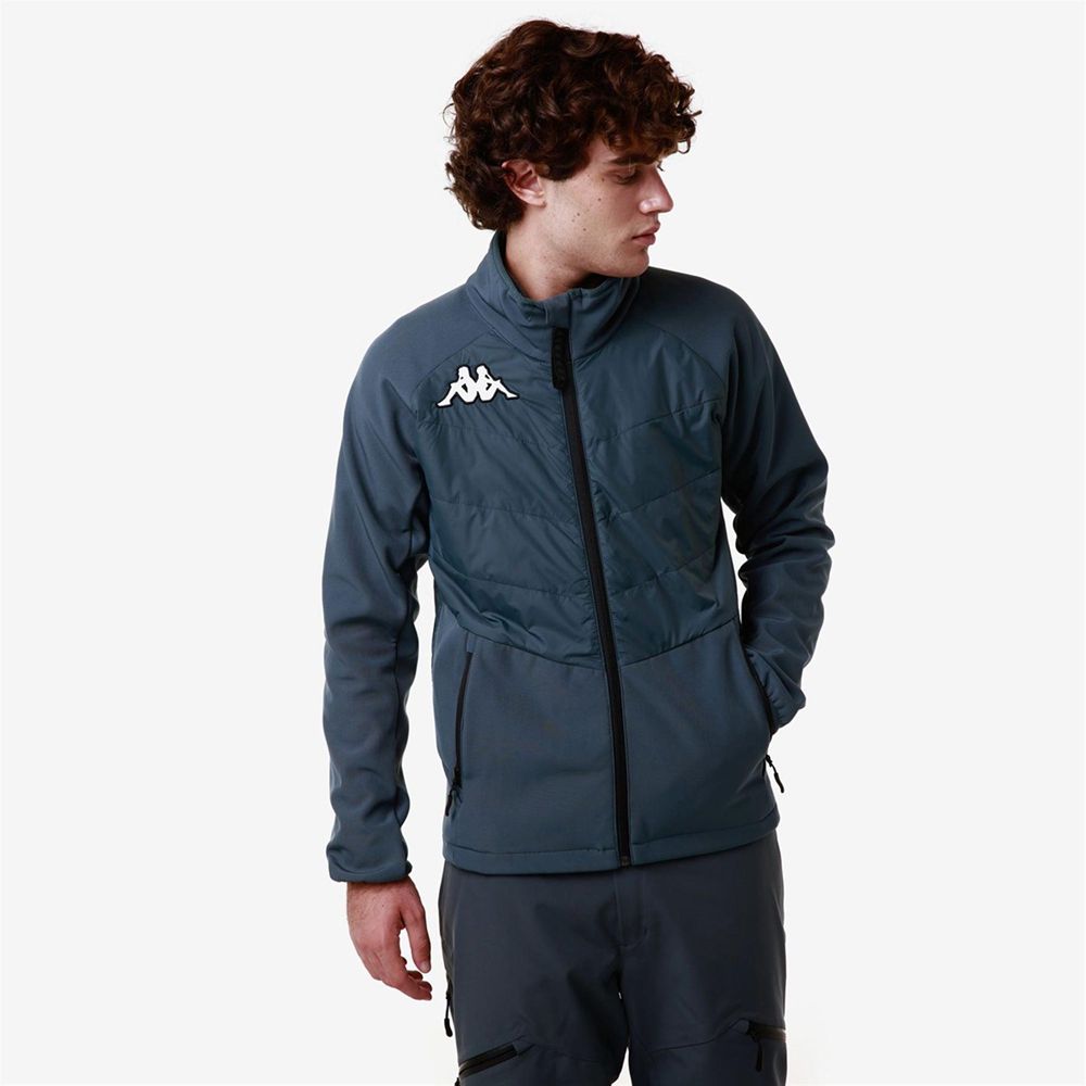 Men Kappa 6 Cento 698 Jacket Grey | MR3890516