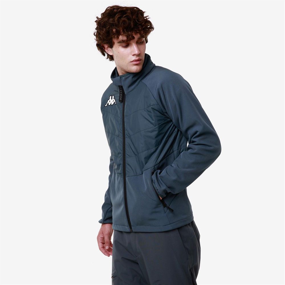 Men Kappa 6 Cento 698 Jacket Grey | MR3890516