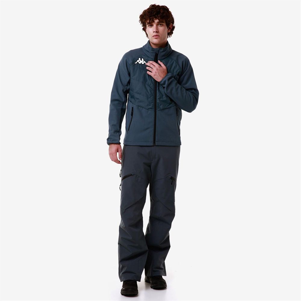 Men Kappa 6 Cento 698 Jacket Grey | MR3890516