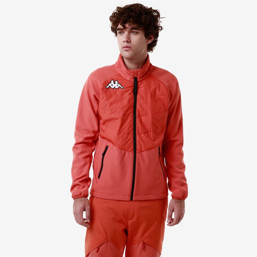 Men Kappa 6 Cento 698 Jacket Orange | IP1749326