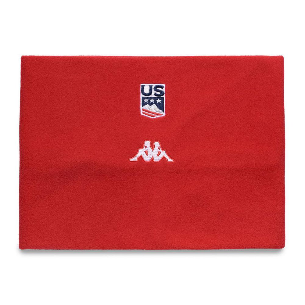 Men Kappa 6 Cento Cold Us Scarves Red | VC3561780