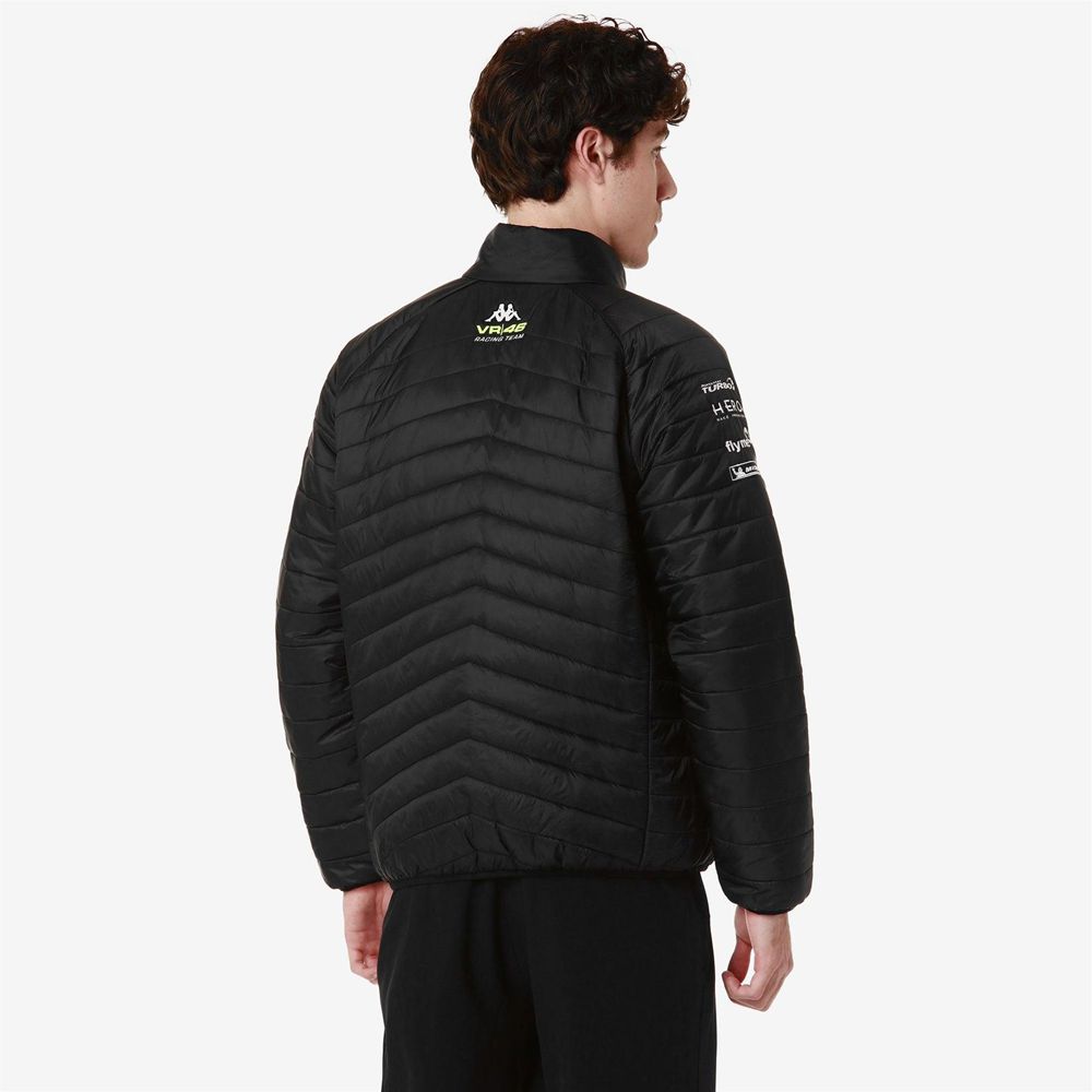 Men Kappa Abbadu Vr46 Jacket Black | VD9268714