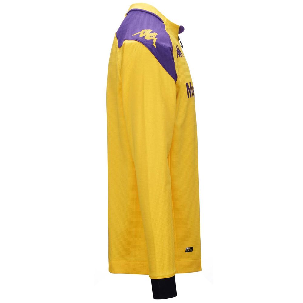 Men Kappa Ablas Pro 7 Fiorentina Sweater Yellow | PA3589462