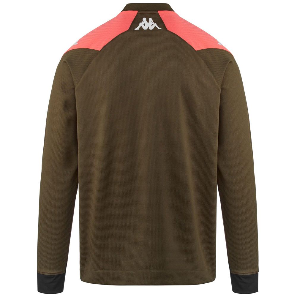 Men Kappa Ablas Pro 7 Genoa Sweater Brown | UY7804962