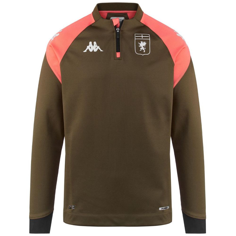 Men Kappa Ablas Pro 7 Genoa Sweater Brown | UY7804962