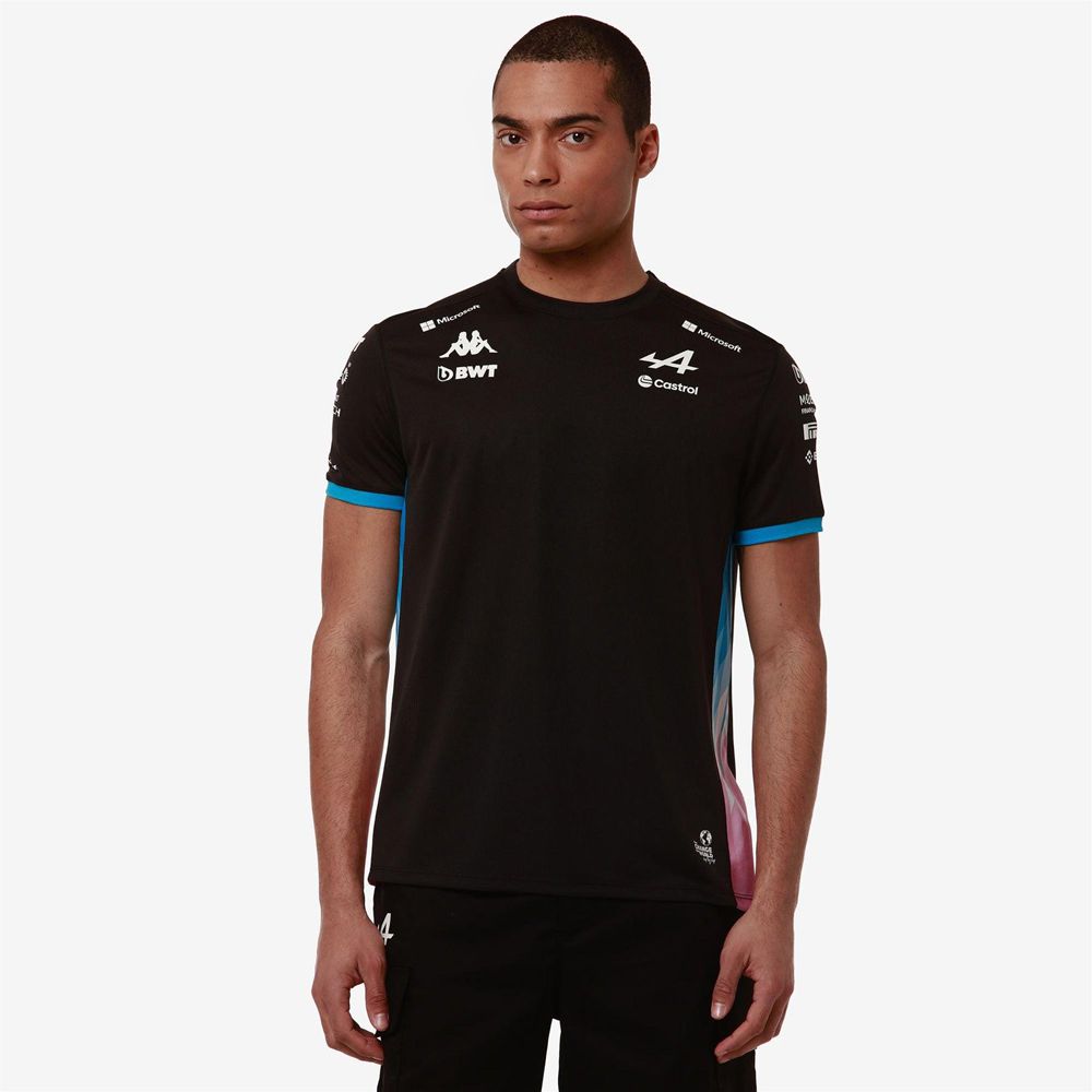 Men Kappa Adolim Alpine F1 Jersey Black | FX1264375