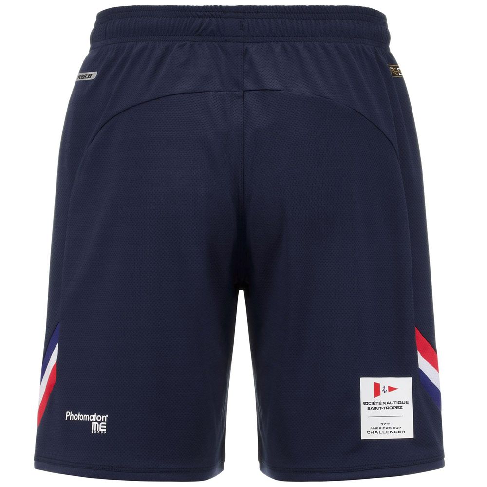 Men Kappa Ahorazip Pro 7 Orient Express Shorts Navy | VK9514273