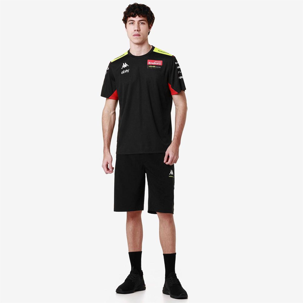 Men Kappa Amirymone Vr46 Jersey Black | BG6910734