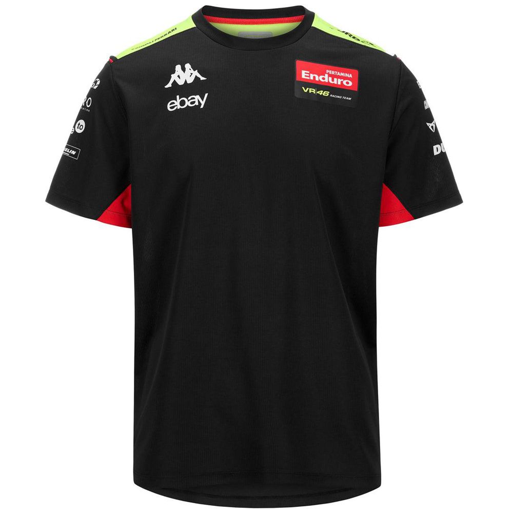 Men Kappa Amirymone Vr46 Jersey Black | BG6910734