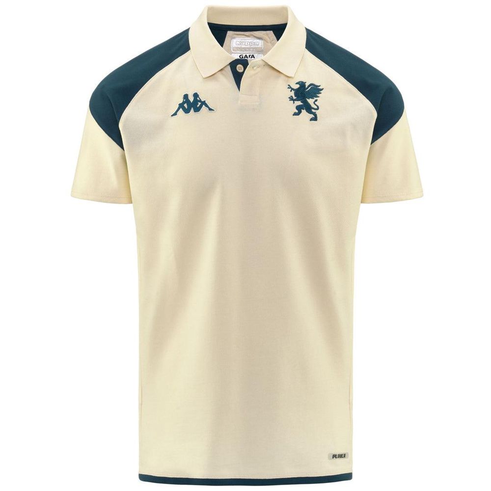 Men Kappa Angat 7 Genoa Polo Shirt Beige | CK1065928