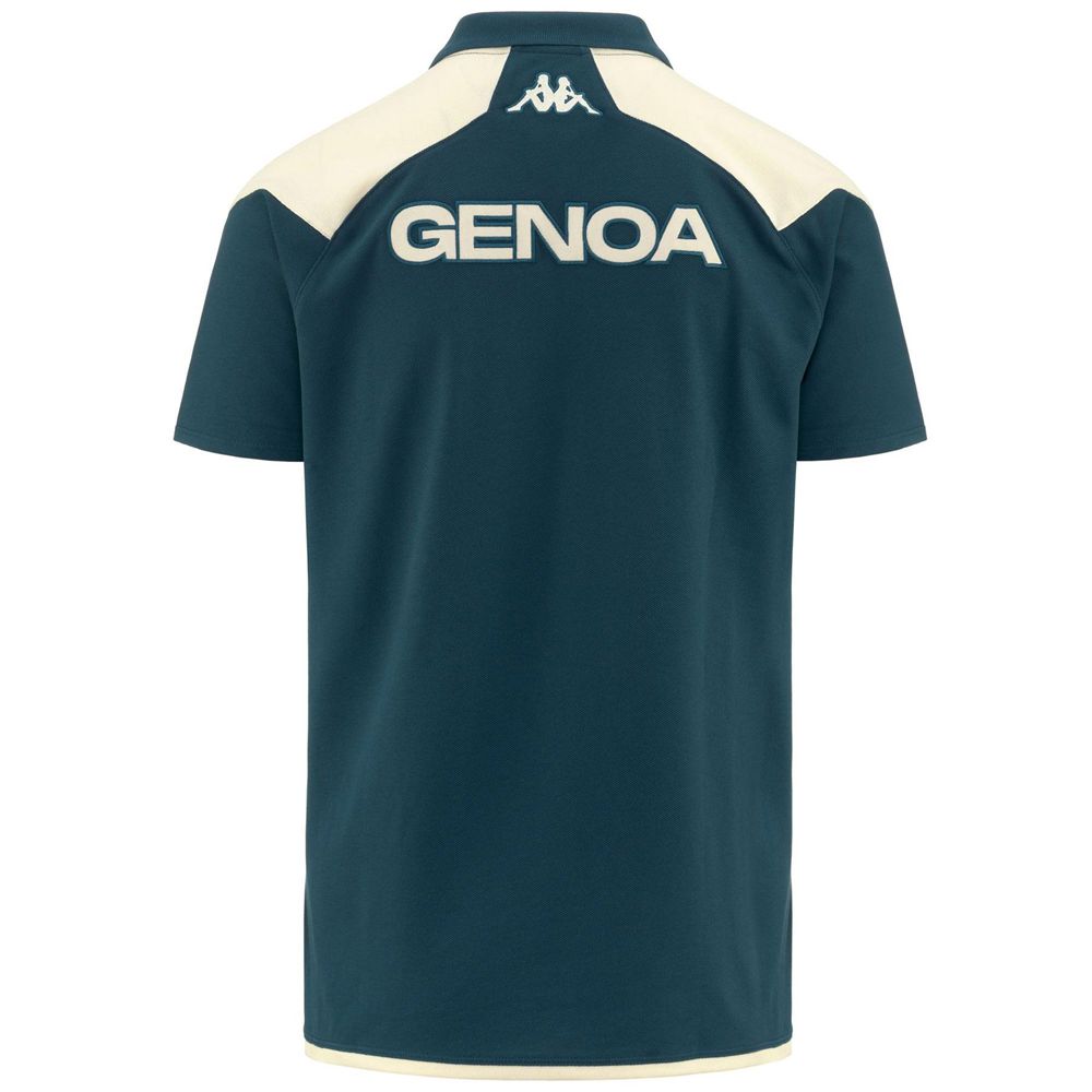 Men Kappa Angat 7 Genoa Polo Shirt Blue | QF2043798