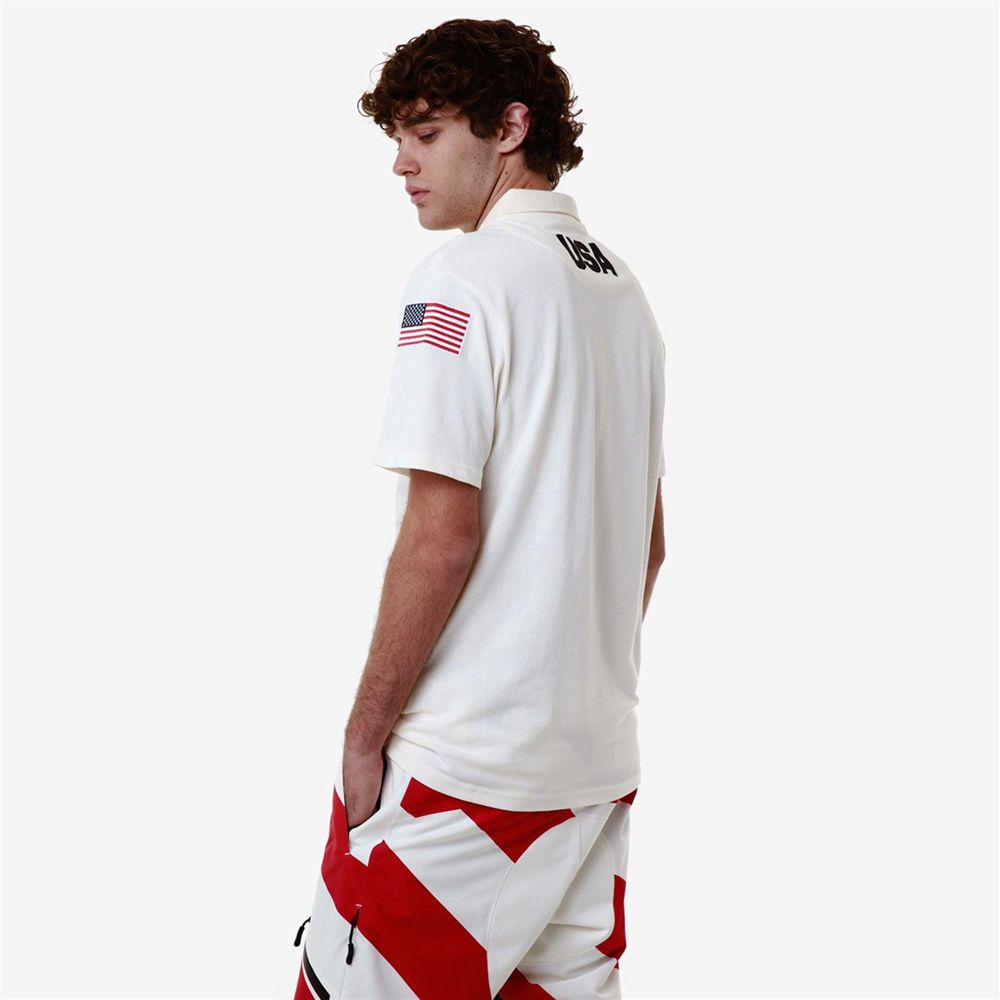 Men Kappa Angat Us Polo Shirt White | CY2940658