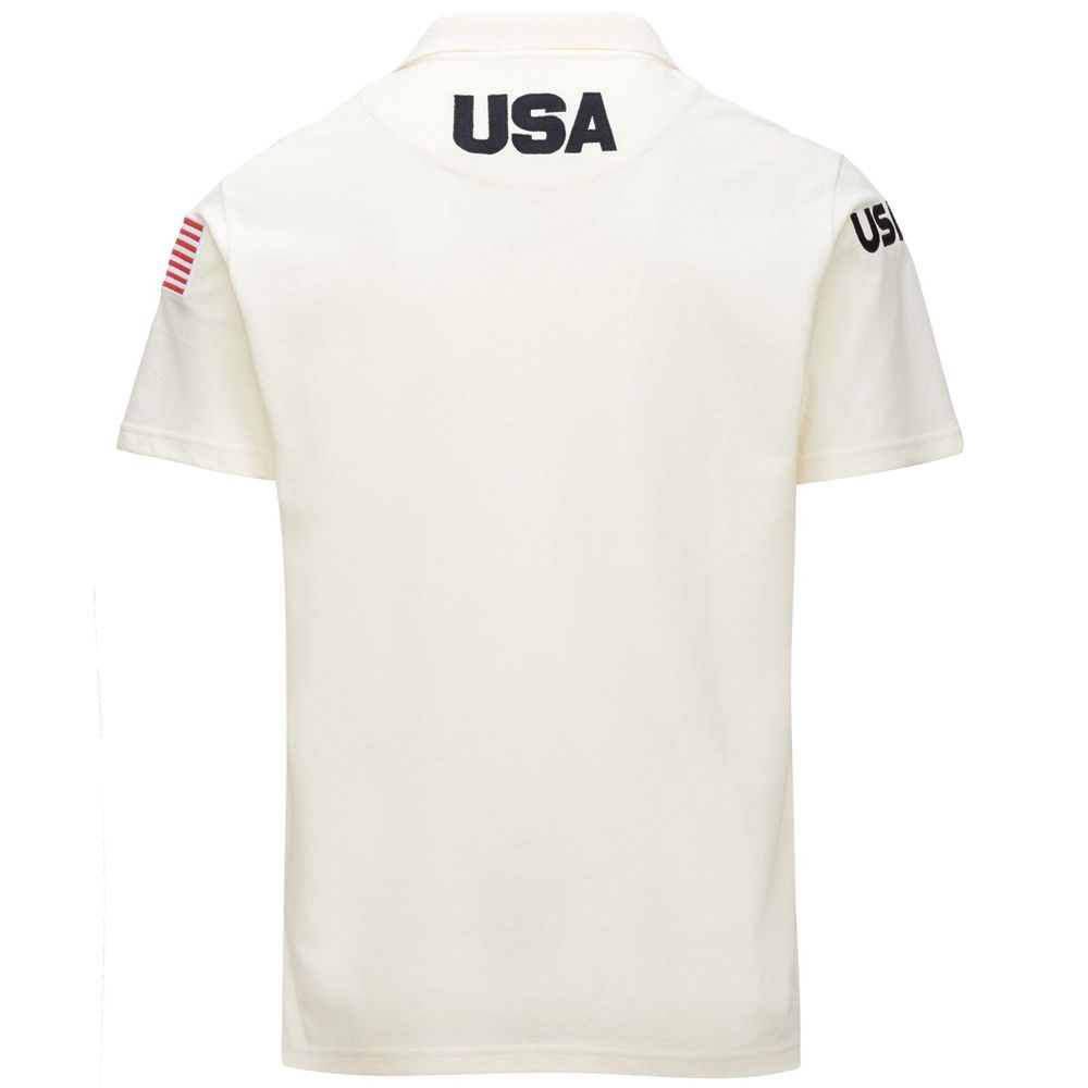 Men Kappa Angat Us Polo Shirt White | CY2940658