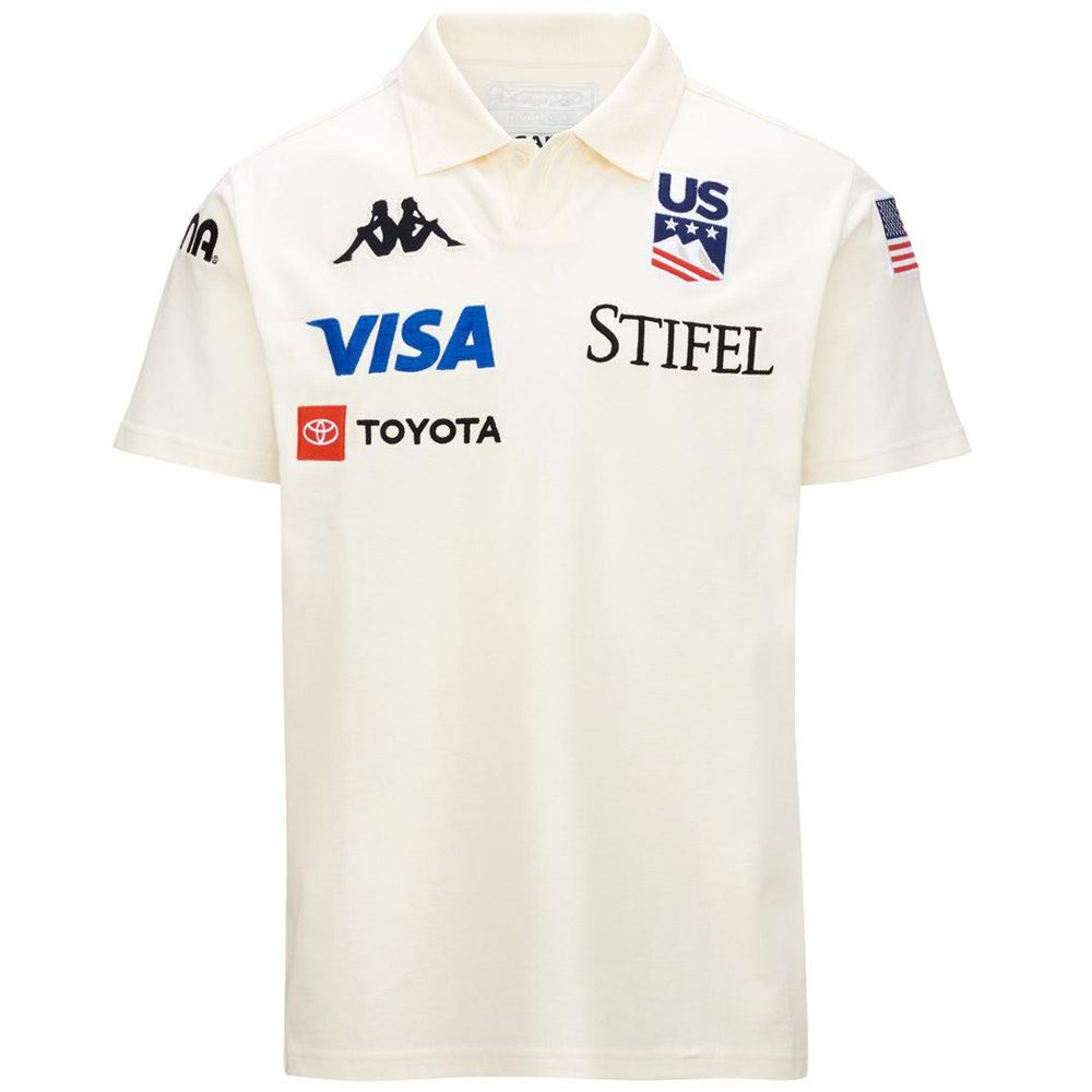 Men Kappa Angat Us Polo Shirt White | CY2940658