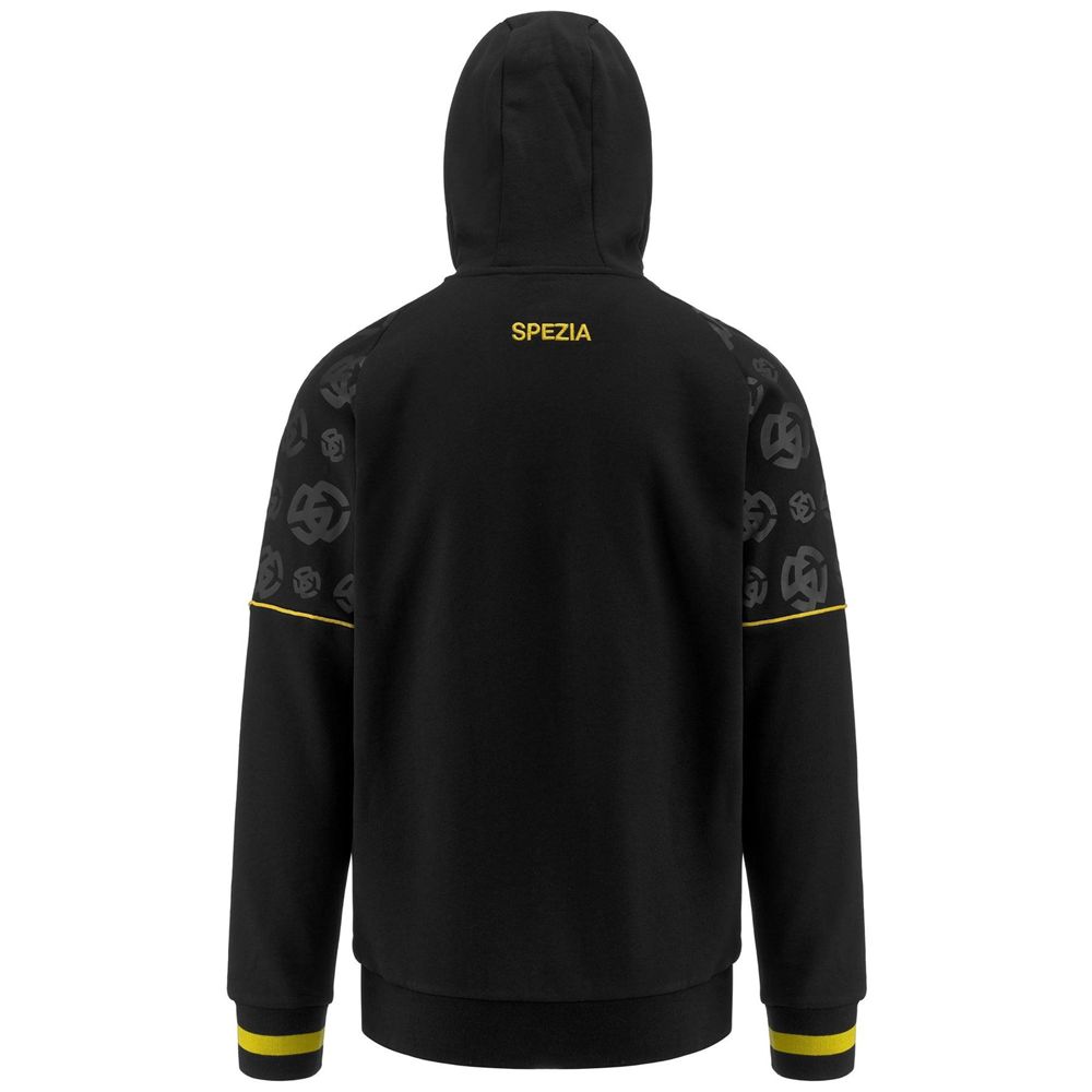 Men Kappa Areton Spezia Hoodie Black | FT2817950