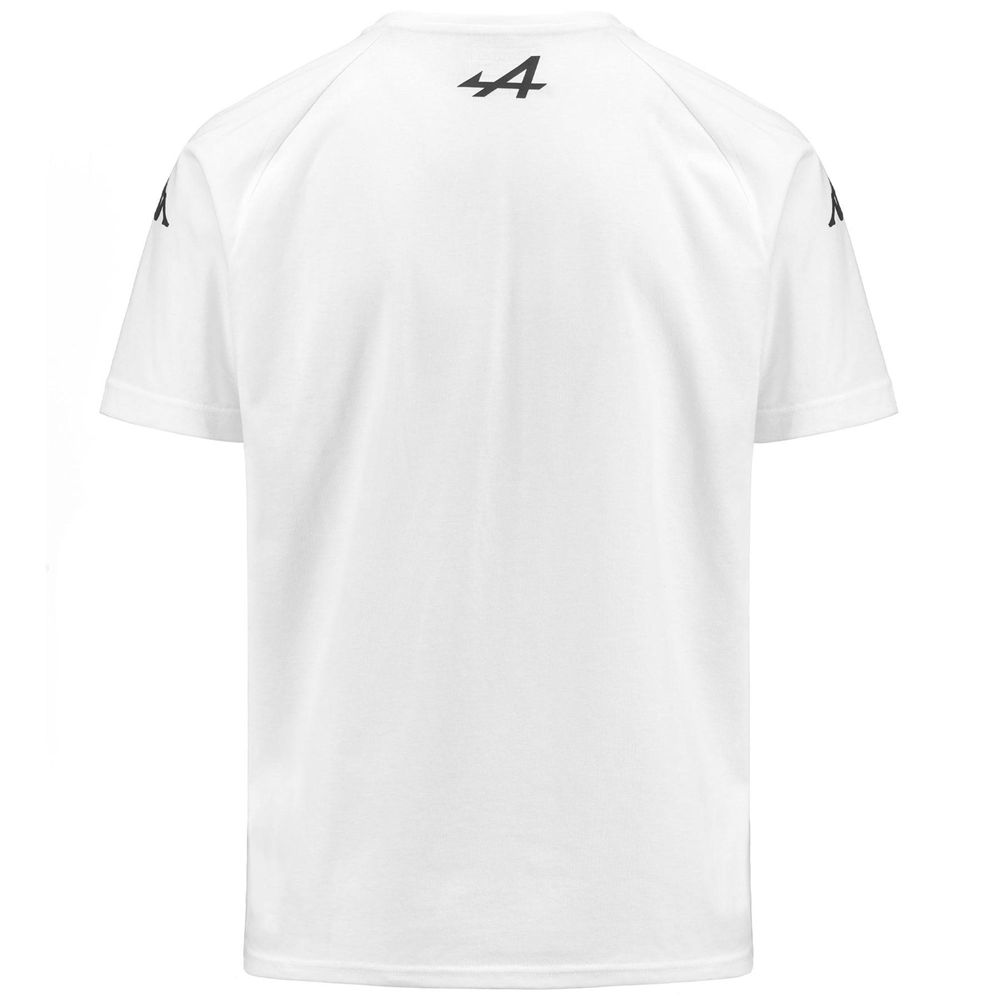 Men Kappa Argla Alpine F1 T-Shirt White | RW2570134