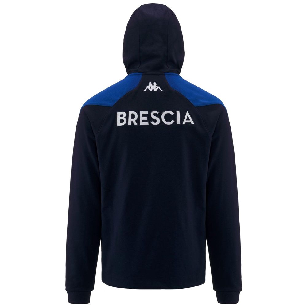 Men Kappa Arufeod 7 Brescia Hoodie Navy | HU6201498