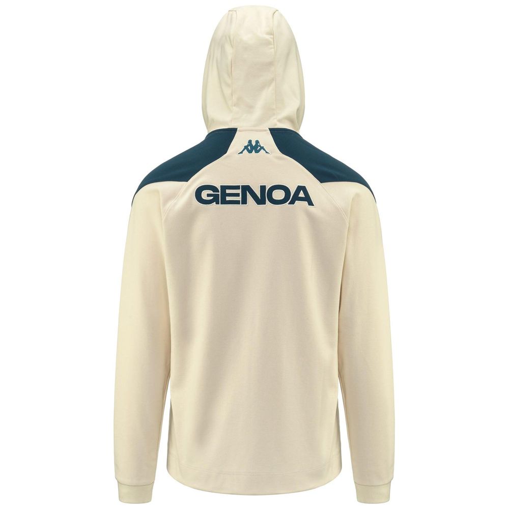 Men Kappa Arufeod 7 Genoa Hoodie Beige | JC1936475