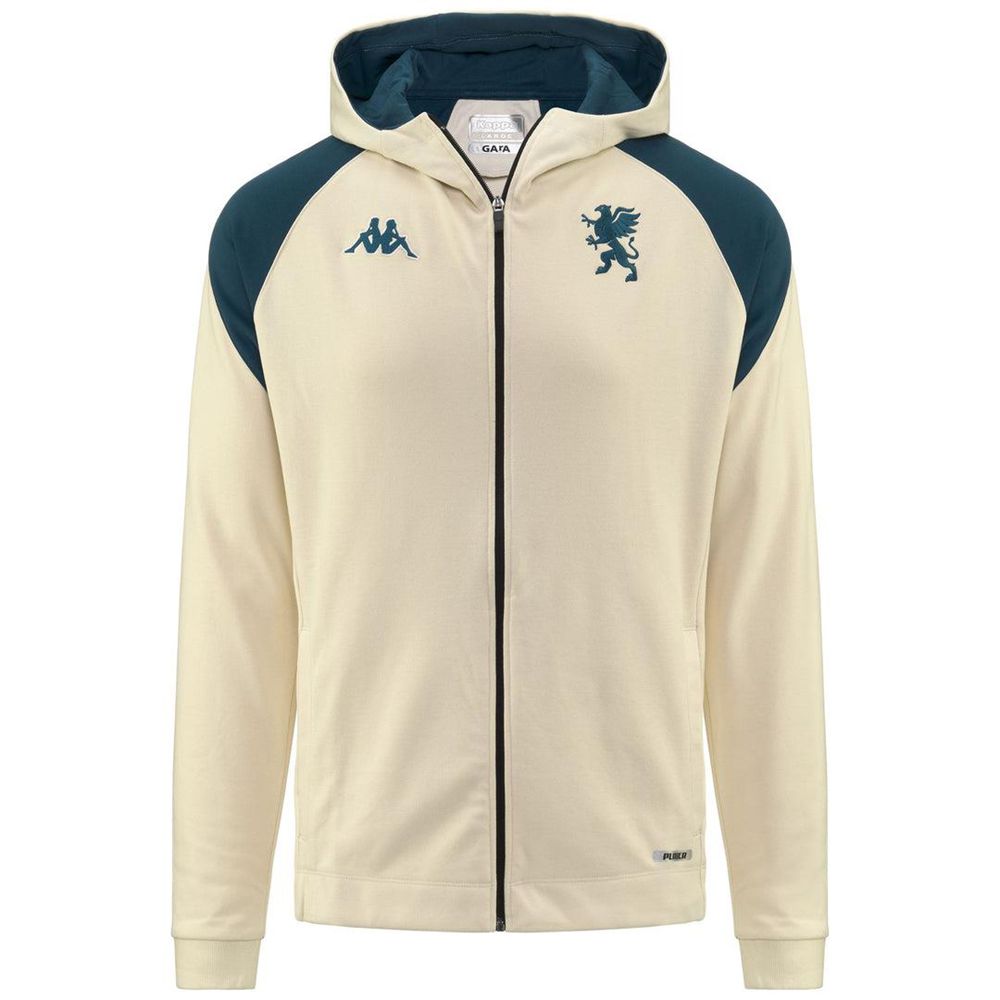 Men Kappa Arufeod 7 Genoa Hoodie Beige | JC1936475