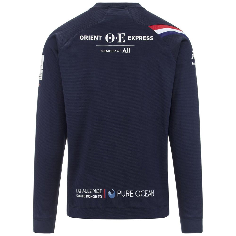 Men Kappa Arun Pro 7 Orient Express Jacket Navy | BY0679532