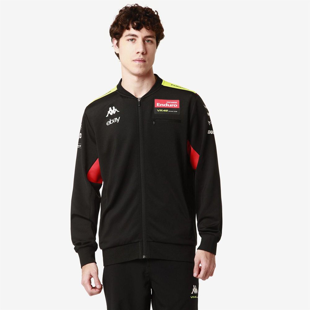 Men Kappa Atrisomone Vr46 Jacket Black | AI6503891