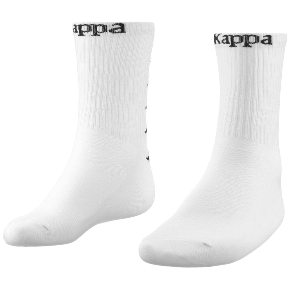 Men Kappa Authentic Atel 3pack Socks White | MV1785340